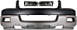 3-Piece Kit, Front, Upper and Lower Primed Bumper Cover, Titanium Models, Includes (1) Bumper Cover and (2) Fog Light