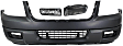 3-Piece Kit Front Primed Bumper Cover, Includes (1) Bumper Cover and (2) Fog Light