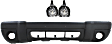 3-Piece Kit Front Textured Bumper Cover, Includes (1) Bumper Cover and (2) Fog Light