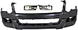 3-Piece Kit Front, Upper Primed Bumper Cover, CAPA Certified, Includes (1) Bumper Cover and (2) Fog Light