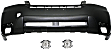 3-Piece Kit Front Primed Bumper Cover, Includes (1) Bumper Cover and (2) Fog Light