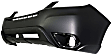 3-Piece Kit Front Primed Bumper Cover, Includes (1) Bumper Cover and (2) Fog Light