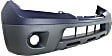 3-Piece Kit Front Upper - Primed, Lower - Textured Bumper Cover, CAPA Certified, Includes (1) Bumper Cover and (2) Fog Light