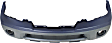3-Piece Kit Front Upper - Primed, Lower - Textured Bumper Cover, CAPA Certified, Includes (1) Bumper Cover and (2) Fog Light