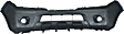 3-Piece Kit Front Upper - Primed, Lower - Textured Bumper Cover, CAPA Certified, Includes (1) Bumper Cover and (2) Fog Light