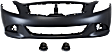 2-Piece Kit Front Primed Bumper Cover, Includes (1) Bumper Cover and (1) Fog Light