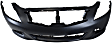 2-Piece Kit Front Primed Bumper Cover, Includes (1) Bumper Cover and (1) Fog Light