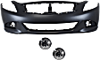 2-Piece Kit Front Primed Bumper Cover CAPA Certified, Includes (1) Bumper Cover and (1) Fog Light