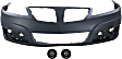 3-Piece Kit Front Primed Bumper Cover, For Models With CTF Package, Includes (1) Bumper Cover and (2) Fog Light