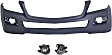 2008 Mercedes Benz GL550 - 3-Piece Kit Front Primed Bumper Cover, For Models Without Curve Lighting, Includes (1) Bumper Cover and (2) Fog Light