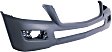 2008 Mercedes Benz GL550 - 3-Piece Kit Front Primed Bumper Cover, For Models Without Curve Lighting, Includes (1) Bumper Cover and (2) Fog Light
