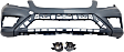 3-Piece Kit Front Primed Bumper Cover, For Models With AMG Styling Package, Includes (1) Bumper Cover and (2) Fog Light