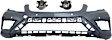 3-Piece Kit Front Primed Bumper Cover, For Models With AMG Styling Package, Includes (1) Bumper Cover and (2) Fog Light