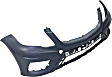 3-Piece Kit Front Primed Bumper Cover, For Models With AMG Styling Package, Includes (1) Bumper Cover and (2) Fog Light
