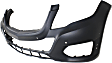 2014 Mercedes Benz GLK350 - 3-Piece Kit Front Primed Bumper Cover, For Models Without AMG Styling Package, Includes (1) Bumper Cover and (2) Fog Light