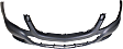 2014 Mercedes Benz GLK350 - 3-Piece Kit Front Primed Bumper Cover, For Models Without AMG Styling Package, Includes (1) Bumper Cover and (2) Fog Light