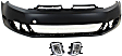 2-Piece Kit Hatchback Front Primed Bumper Cover CAPA Certified, Includes (1) Bumper Cover and (1) Fog Light