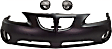 2007 Pontiac Grand Prix - 3-Piece Kit Front, Upper and Lower Primed Bumper Cover, For Models Without Special Edition Package, Includes (1) Bumper Cover and (2) Fog Light