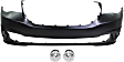 3-Piece Kit Front Primed Bumper Cover, CAPA Certified, Includes (1) Bumper Cover and (2) Fog Light