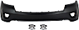 2011-2013 Jeep Grand Cherokee - 3-Piece Kit Front, Upper Primed Bumper Cover, Includes (1) Bumper Cover and (2) Fog Light