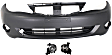 2008-2011 Subaru Impreza - 3-Piece Kit Front Primed Bumper Cover, Sedan, Includes (1) Bumper Cover and (2) Fog Light
