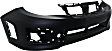 3-Piece Kit, Front Primed Bumper Cover, Includes (1) Bumper Cover and (2) Fog Light