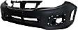 3-Piece Kit, Front Primed Bumper Cover, Includes (1) Bumper Cover and (2) Fog Light