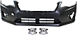 3-Piece Kit Front Primed Bumper Cover, Includes (1) Bumper Cover and (2) Fog Light
