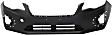 3-Piece Kit Front Primed Bumper Cover, CAPA Certified, Includes (1) Bumper Cover and (2) Fog Light