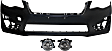 3-Piece Kit Front Primed Bumper Cover, CAPA Certified, Includes (1) Bumper Cover and (2) Fog Light