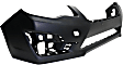 3-Piece Kit Front Primed Bumper Cover, CAPA Certified, Includes (1) Bumper Cover and (2) Fog Light