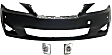 3-Piece Kit Front Primed Bumper Cover, CAPA Certified, Includes (1) Bumper Cover and (2) Fog Light