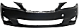 3-Piece Kit Front Primed Bumper Cover, CAPA Certified, Includes (1) Bumper Cover and (2) Fog Light