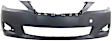 2009 Lexus IS250 - 3-Piece Kit Front Primed Bumper Cover, For Models With Headlight Washer, Without Pre-Collision System and Parking Aid Sensor, CAPA Certified  Includes (1) Bumper Cover and (2) Fog Light