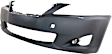 2009 Lexus IS250 - 3-Piece Kit Front Primed Bumper Cover, For Models With Headlight Washer, Without Pre-Collision System and Parking Aid Sensor, CAPA Certified  Includes (1) Bumper Cover and (2) Fog Light