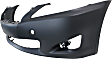 3-Piece Kit Front Primed Bumper Cover, Includes (1) Bumper Cover and (2) Fog Light