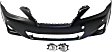 3-Piece Kit Front Primed Bumper Cover, CAPA Certified, Includes (1) Bumper Cover and (2) Fog Light