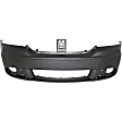 2010 Dodge Journey Base - 3-Piece Kit Front Primed Bumper Cover, For Models Without Fascia, Includes (1) Bumper Cover and (2) Fog Light
