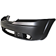 2010 Dodge Journey Base - 3-Piece Kit Front Primed Bumper Cover, For Models Without Fascia, Includes (1) Bumper Cover and (2) Fog Light