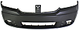 3-Piece Kit Front Primed Bumper Cover, For Models Without Fascia, CAPA Certified, Includes (1) Bumper Cover and (2) Fog Light