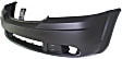 3-Piece Kit Front Primed Bumper Cover, For Models Without Fascia, CAPA Certified, Includes (1) Bumper Cover and (2) Fog Light