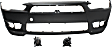 3-Piece Kit Front Primed Bumper Cover, 4-Door, Sedan, For Models With Standard Type Bumper, Includes (1) Bumper Cover and (2) Fog Light