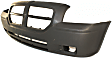 3-Piece Kit Front Primed Bumper Cover, Includes (1) Bumper Cover and (2) Fog Light