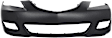 3-Piece Kit, Front Primed Bumper Cover, 4-Door, Sedan, For Models With Standard Bumper, Includes (1) Bumper Cover and (2) Fog Light