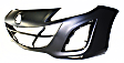3-Piece Kit Front Primed Bumper Cover, CAPA Certified, Includes (1) Bumper Cover and (2) Fog Light