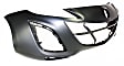 3-Piece Kit Front Primed Bumper Cover, CAPA Certified, Includes (1) Bumper Cover and (2) Fog Light