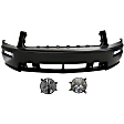 2009 Ford Mustang - 3-Piece Kit Front Primed Bumper Cover, For Models Without California Special Package, CAPA Certified Includes (1) Bumper Cover and (2) Fog Light