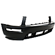 2009 Ford Mustang - 3-Piece Kit Front Primed Bumper Cover, For Models Without California Special Package, CAPA Certified Includes (1) Bumper Cover and (2) Fog Light
