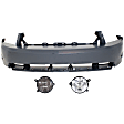 3-Piece Kit Front Primed Bumper Cover, CAPA Certified, Includes (1) Bumper Cover and (2) Fog Light