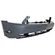 3-Piece Kit Front Primed Bumper Cover, CAPA Certified, Includes (1) Bumper Cover and (2) Fog Light